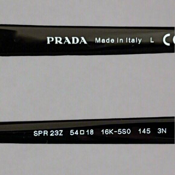 Prada black SPR23Z sunglasses - Picture 3 of 3